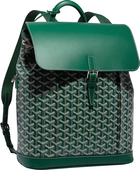 goyard green back|maison Goyard alpin backpack.